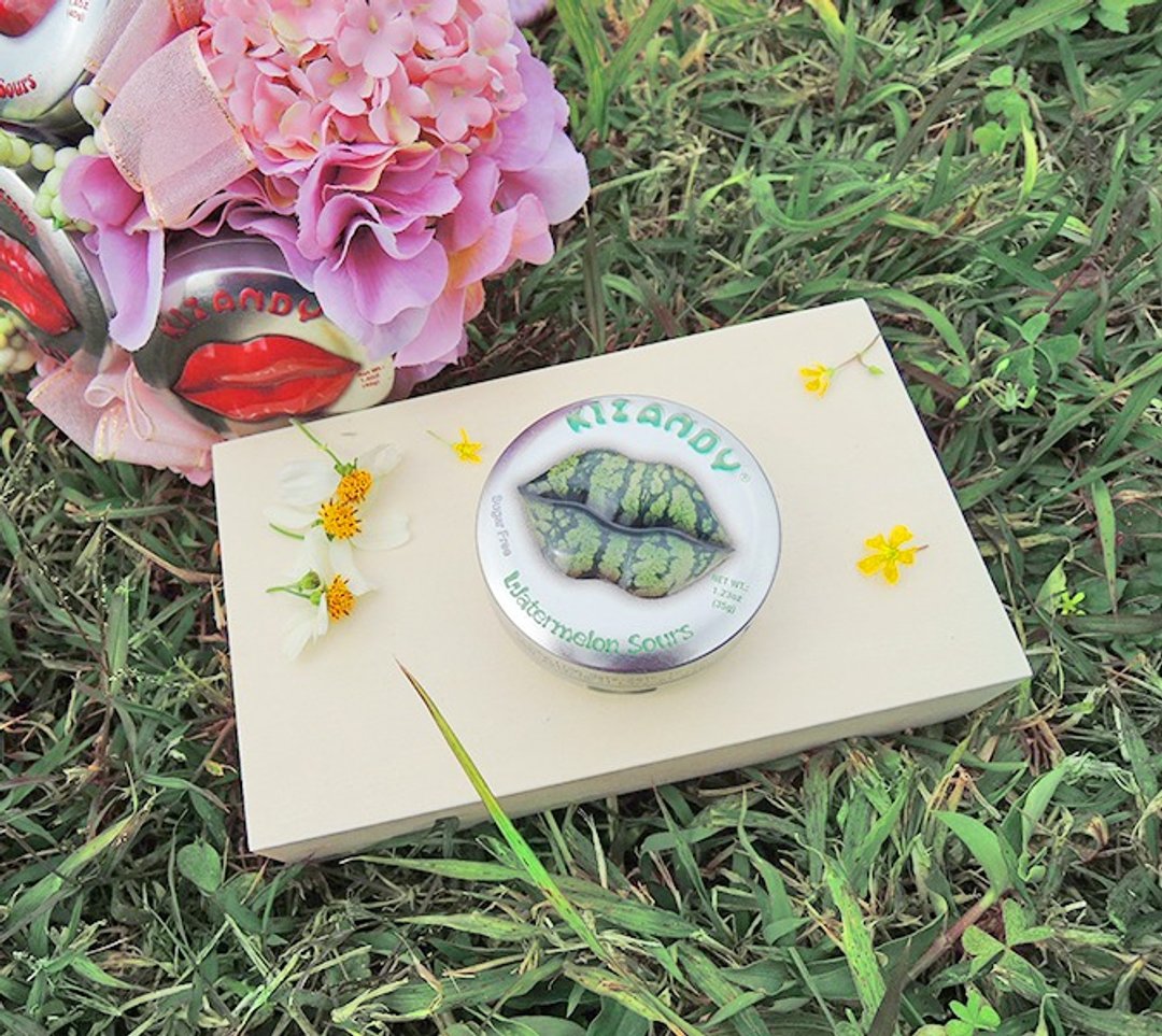 【Kizandy】香吻缤纷无糖水果触电糖-西瓜(35g) - 零食/点心 - 其他材质 绿色