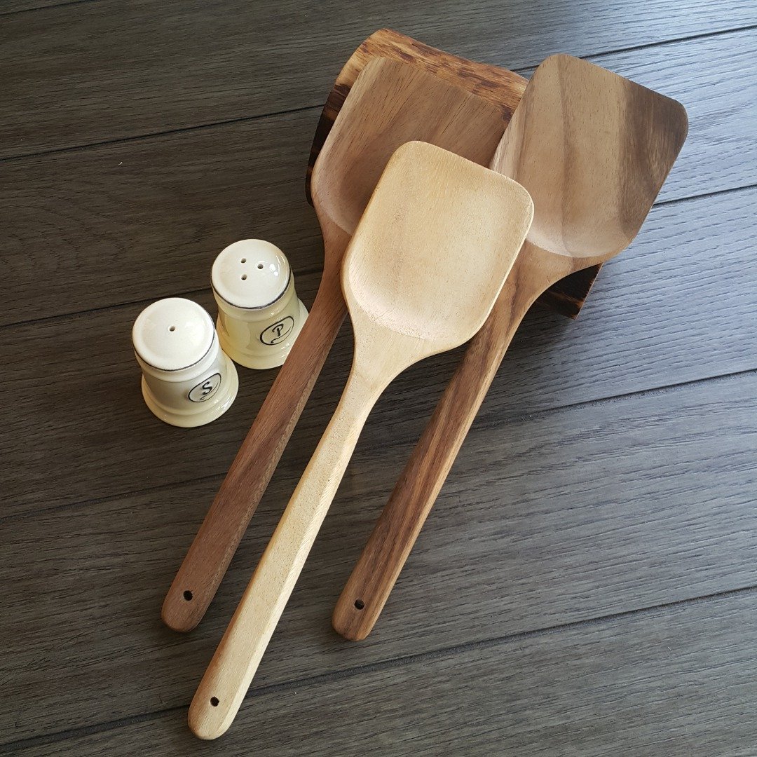 Acacia wooden Spatula, Stir Fried ,Cooking Utensils, One piece - 汤勺/锅铲 - 木头 咖啡色