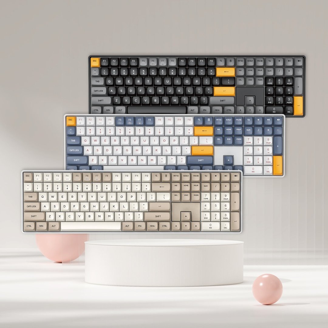 darkFlash GD108 双模机械键盘 黄轴 PBT 英文版 - 电脑配件 - 其他材质 