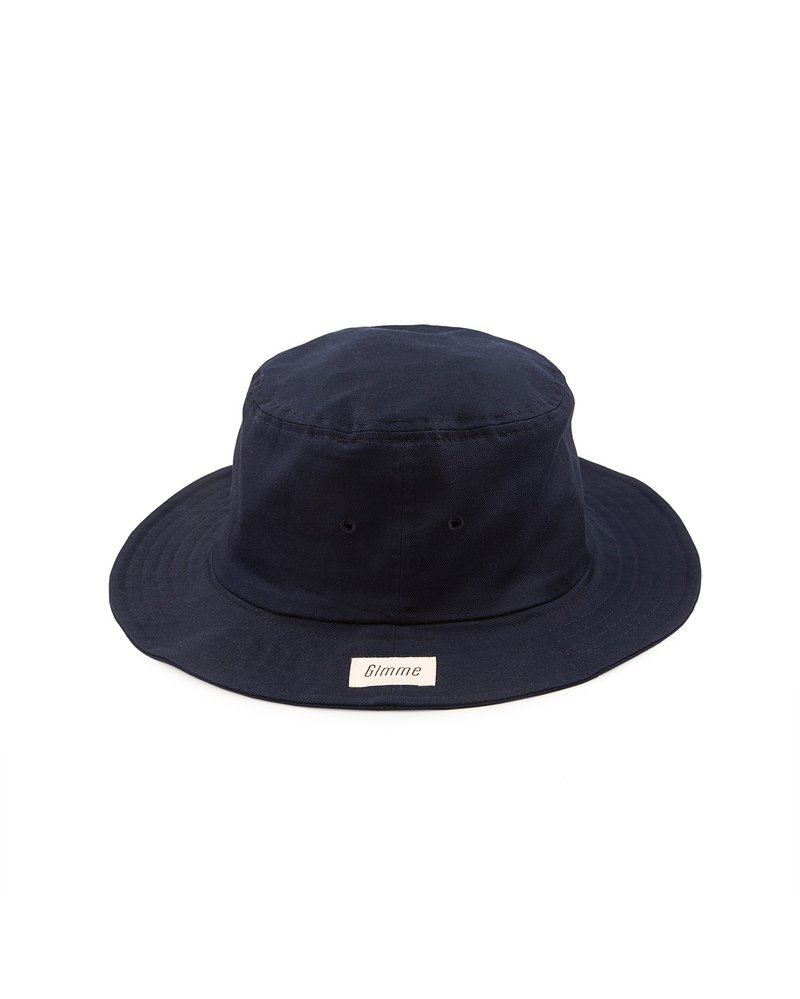 素面渔夫帽 (湛蓝/柿红/芥末黄) - 帽子 - 棉．麻 蓝色