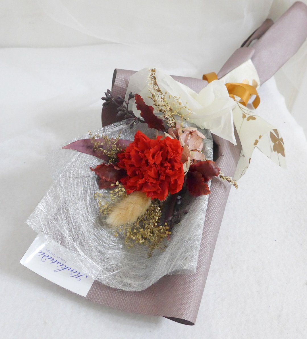 Kinki 高质感师永生花束  干燥花求婚婚礼捧花礼物情人节花束卡片 - 干燥花/捧花 - 植物．花 粉红色