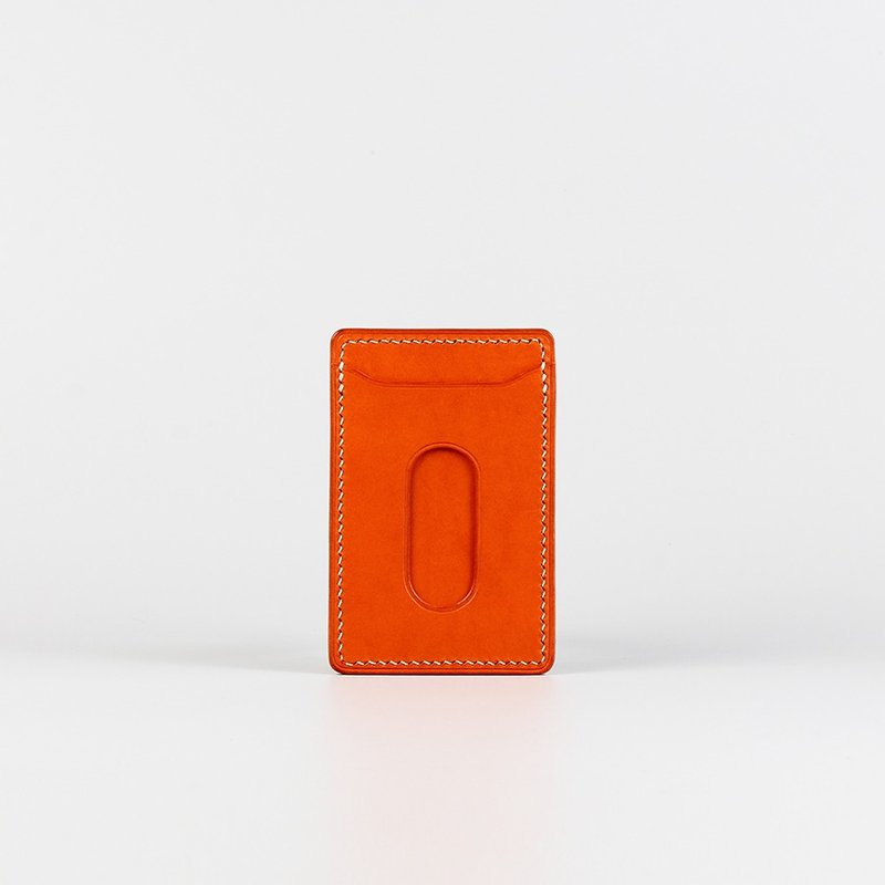 手缝缤纷证件套_橘色-Pass Card_Orange - 名片夹/名片盒 - 真皮 橘色