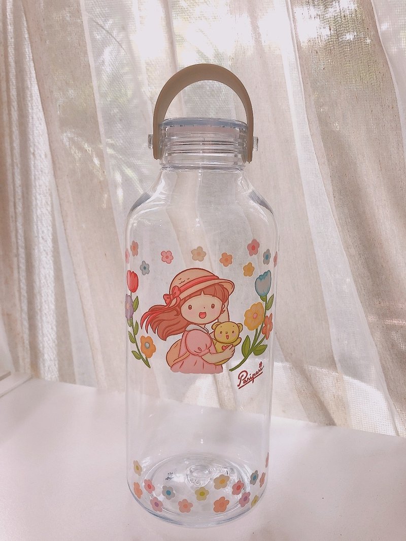 Clear Joy Pao Bottle - 1 公升随身水瓶 - 水瓶/水壶 - 塑料 粉红色