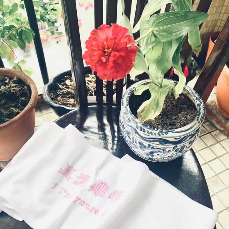 寻寻觅觅 找找找 真爱难寻 毛巾 除了 truelove 包色 - 毛巾浴巾 - 棉．麻 多色