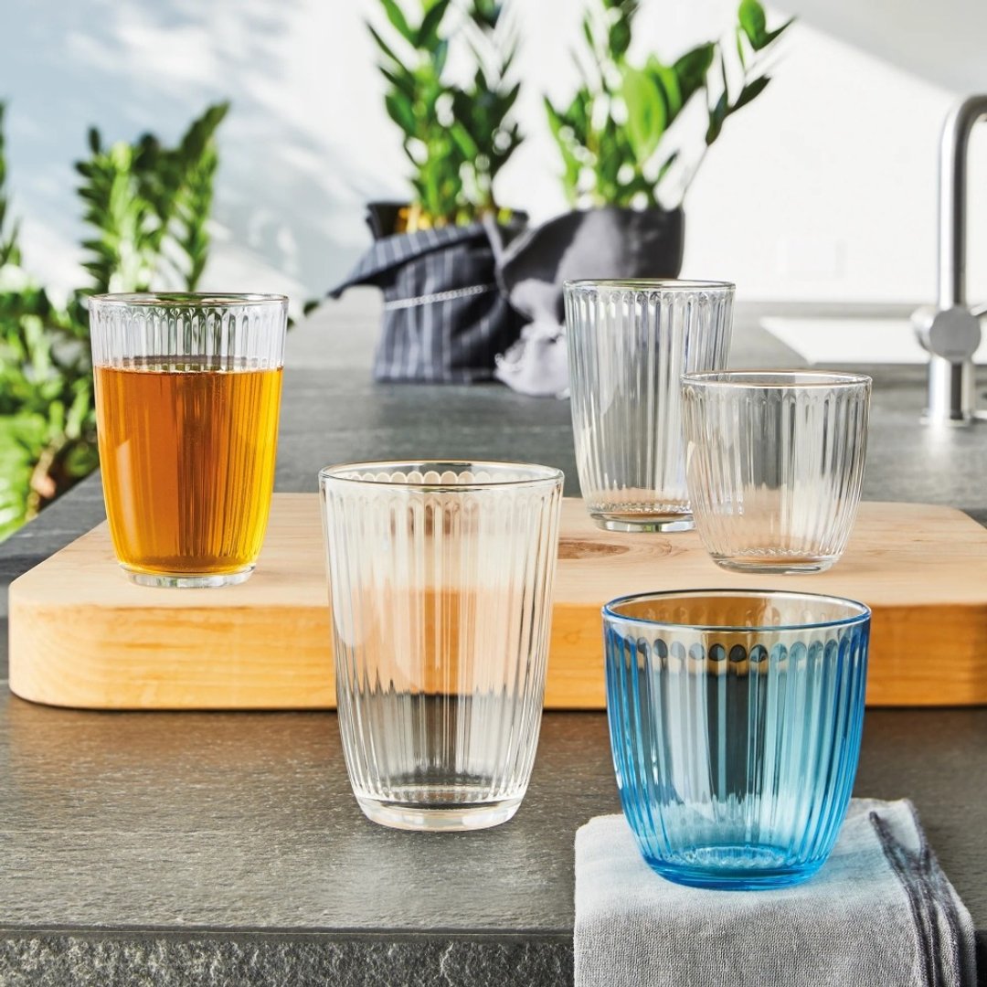 Bormioli Rocco 4款 线条冷饮杯 线条水杯  290ml-390ml 1/入 - 玻璃杯 - 玻璃 白色