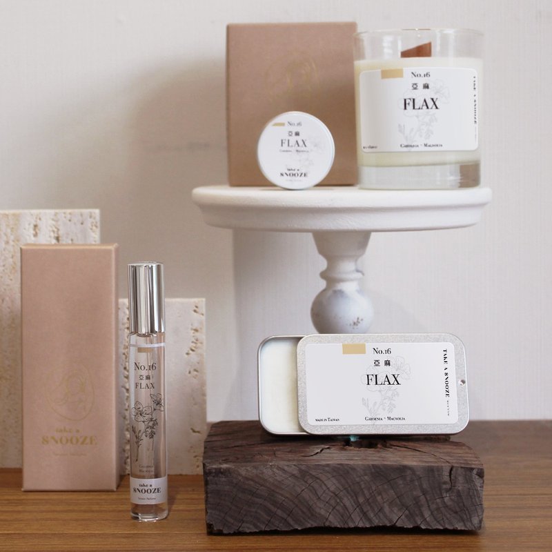 No.16 亚麻 Flax 系列全品项 - Take a Snooze 眯一下 - 香水/香膏 - 精油 白色