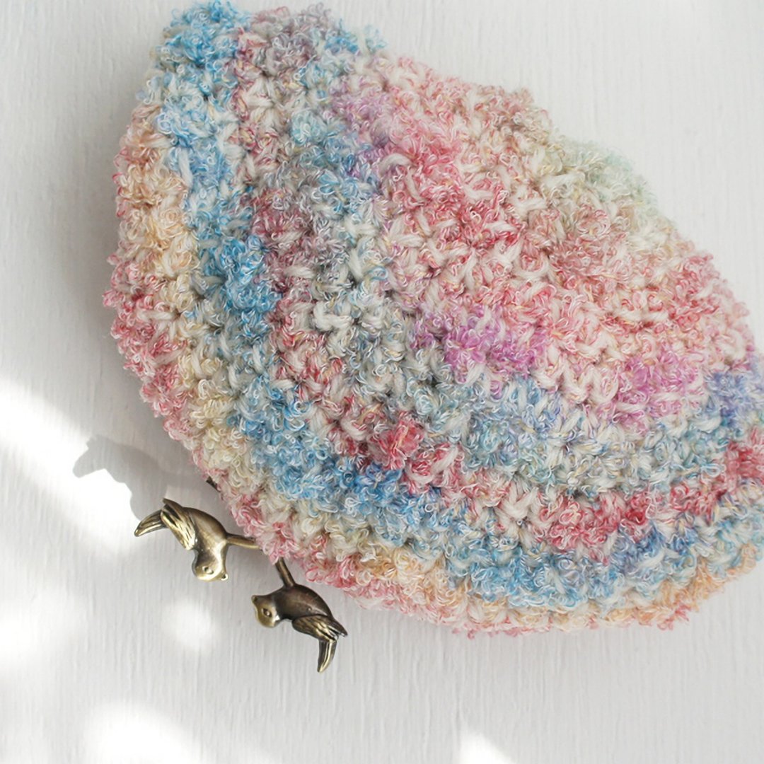 Ba-ba handmade Crochet pouchNo.C1423 - 化妆包/杂物包 - 其他材质 粉红色