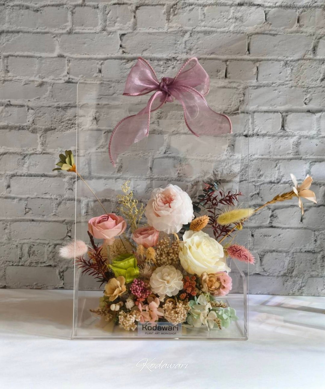 (限双北亲送) 春之庆典 永生花压克力花盒 开幕.祝贺.新年花礼 - 干燥花/捧花 - 植物．花 