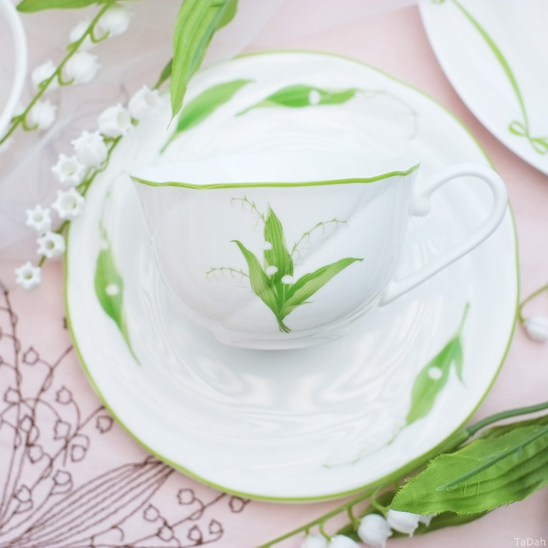 铃兰系列 骨瓷下午茶杯碟套装 - 茶具/茶杯 - 瓷 