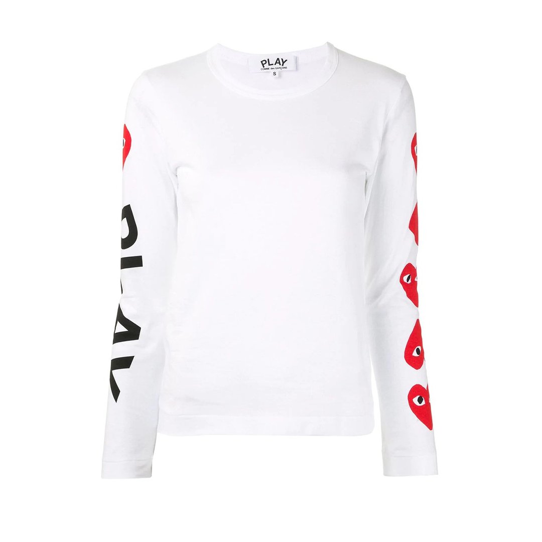 PLAY COMME DES GARÇONS T-shirt - 女装 T 恤 - 棉 白色