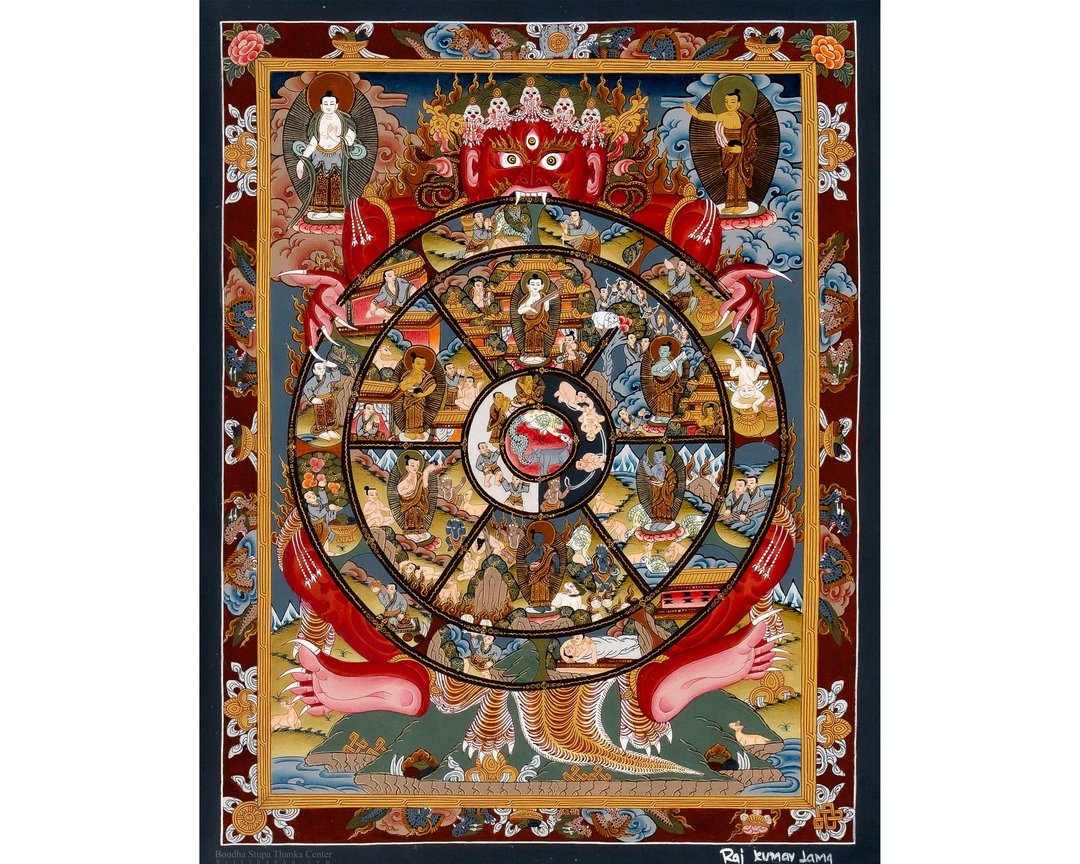 藏传佛教生命之轮唐卡艺术 - 墙贴/壁贴 - 其他材质 多色