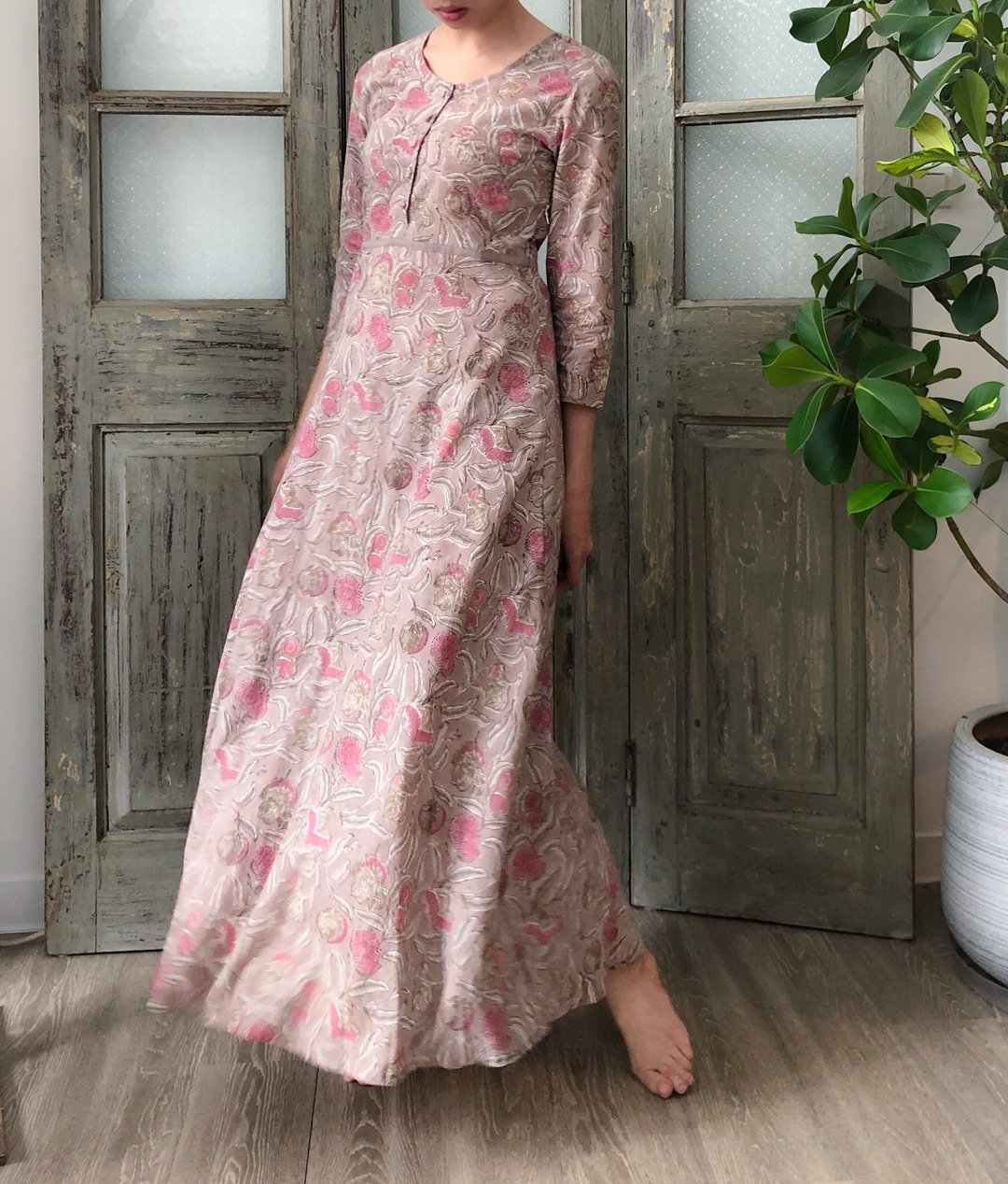 Season's Whisper 四季物语 雪粉灰 Grace Dress - 洋装/连衣裙 - 棉 灰色