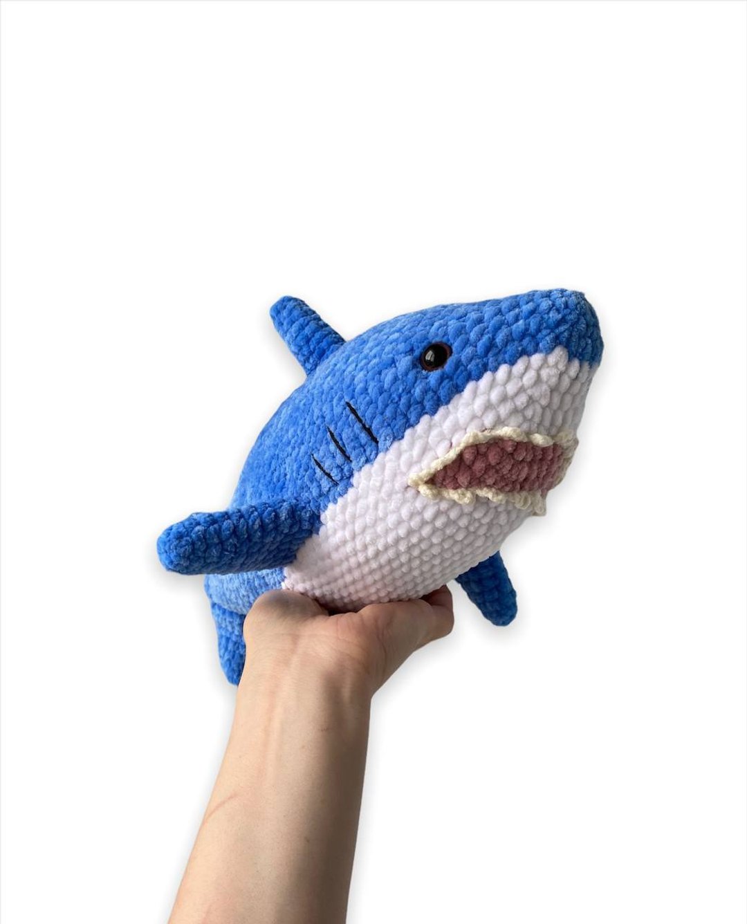 Plush shark, Stuffed shark, Ikea shark, Plush toys for baby - 满月礼盒 - 棉．麻 灰色