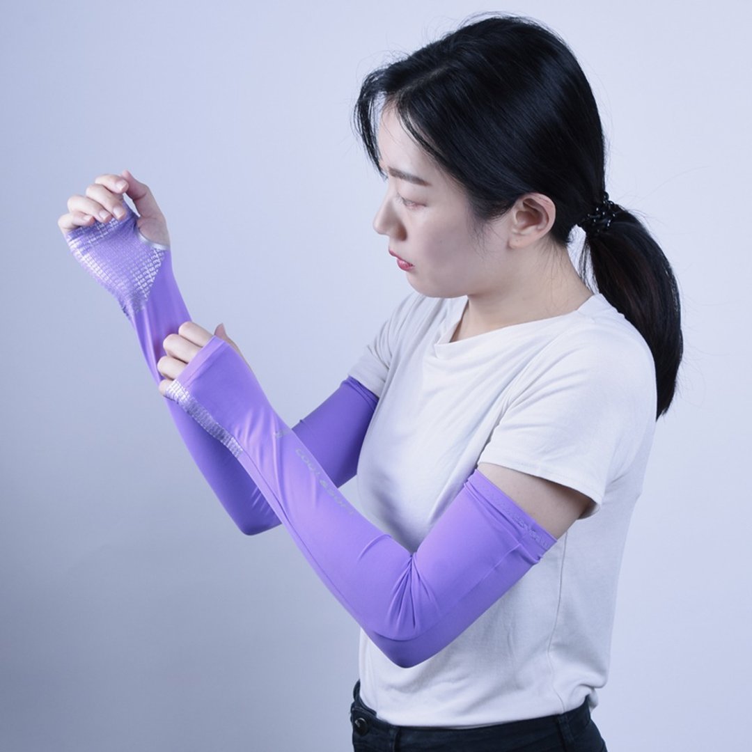 【MEGA COOUV】防晒凉感女款手掌止滑袖套 UV-F502 - 手套 - 其他材质 