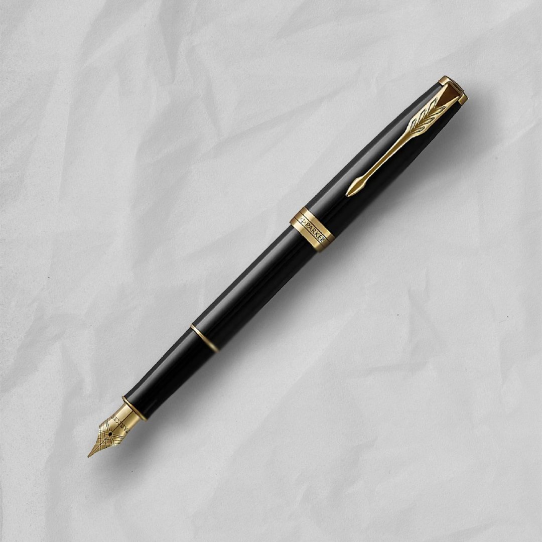 PARKER 派克 卓尔系列 丽雅黑金夹 F尖 钢笔 免费刻字 - 钢笔 - 其他金属 黑色