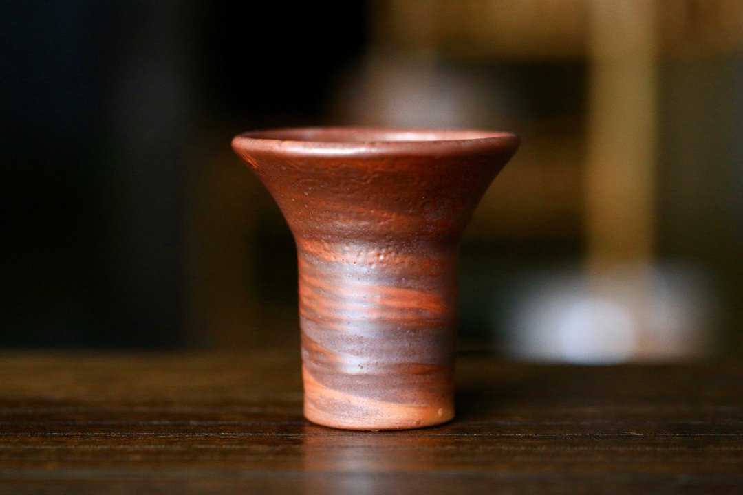 【 柴烧 】 志野小高杯 茶杯 酒杯 品茗杯 022404 - 茶具/茶杯 - 陶 