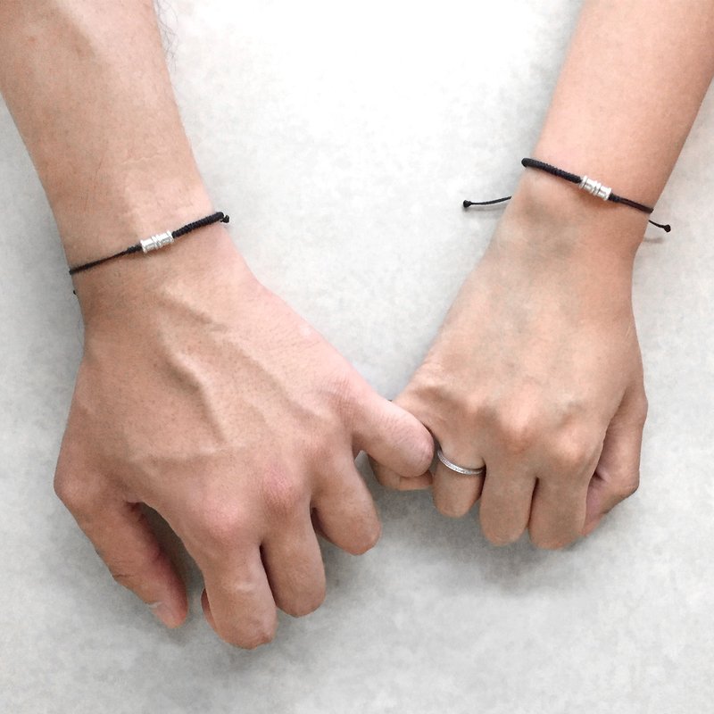 甜蜜爱情情侣手链 | 爱情情侣手链 | 情侣手链 | 爱情 - 手链/手环 - 银 