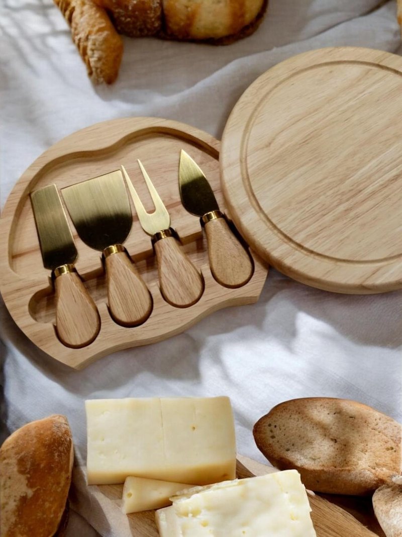 芝士板及刀具套装 - 其他 - 木头 金色