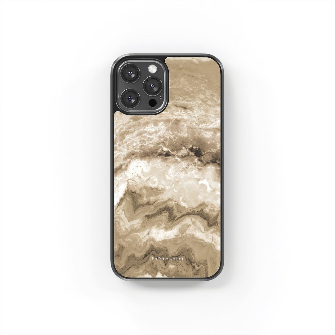环保 再生材料 iPhone 三合一防摔手机壳 大理石纹 - 手机壳/手机套 - 环保材料 咖啡色