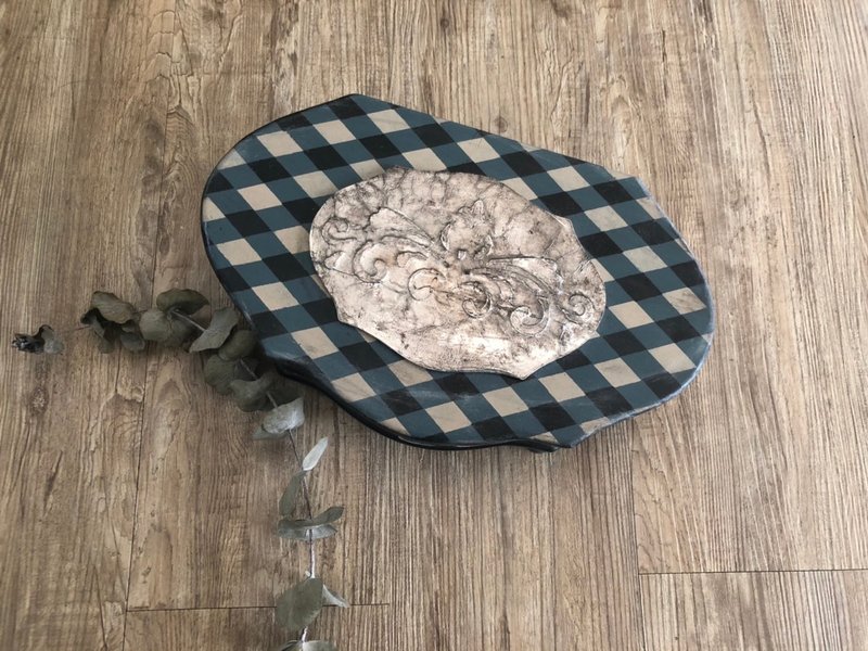 菱格纹锡雕珠宝盒 锡雕 掀盖 【纸艺拼贴】【桃园】【一人成团】 - 插画/绘画/写字 - 亚麻 