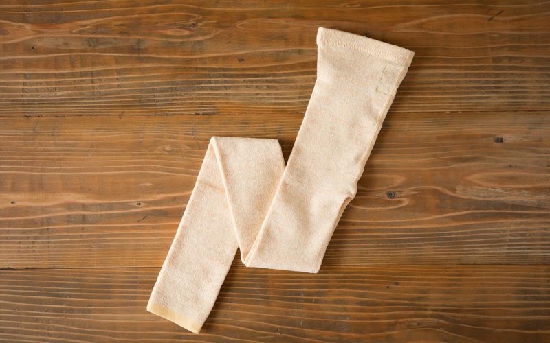 Linen knit leggings (cream) one size fits all - 其他 - 棉．麻 卡其色