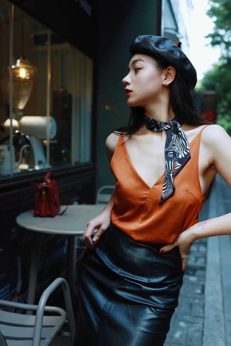 原创设计之心动斑马真丝窄丝巾 - 丝巾 - 丝．绢 