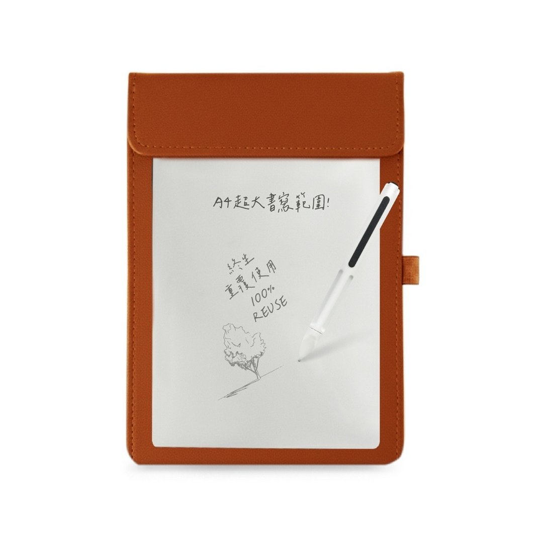 【Green Board】A4磁性电纸板MTA4进阶收纳组-棕色皮革夹 - 文件夹/资料夹 - 其他材质 咖啡色