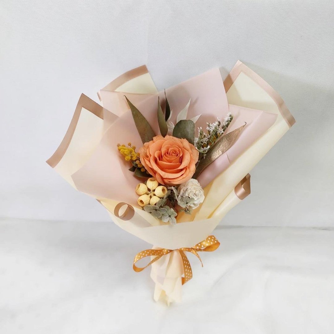 永生玫瑰花花束 不凋花/永生花/干燥花 情人节花束 典华优惠券 - 干燥花/捧花 - 植物．花 