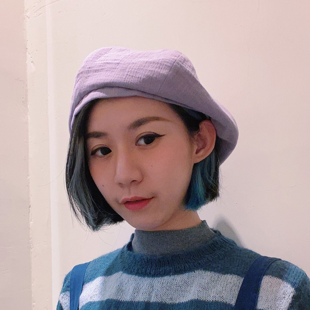 JOJA / 贝蕾 / 薄泡泡绵纱 / 粉紫 - 帽子 - 棉 紫色