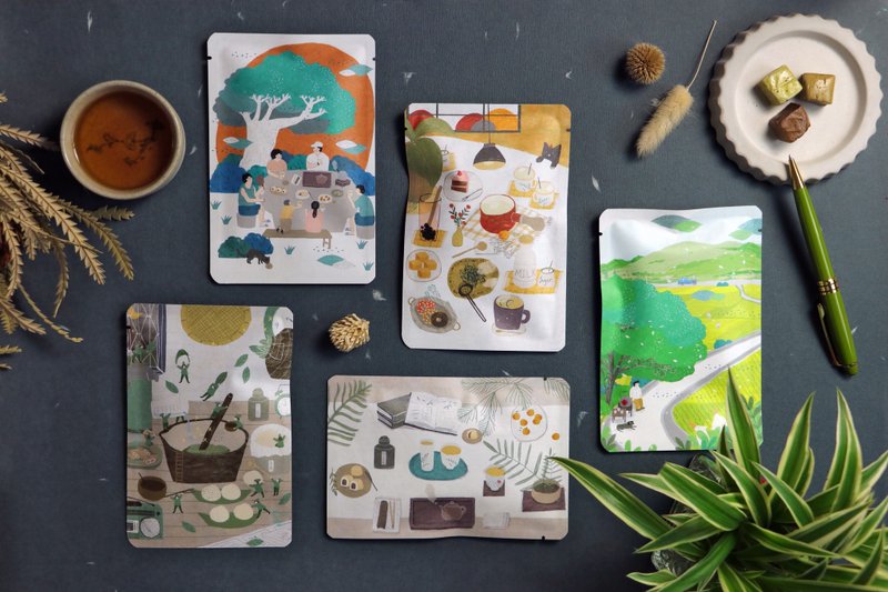 【茶礼物】茶包明信片任选4送1 - 卡片/明信片 - 纸 多色