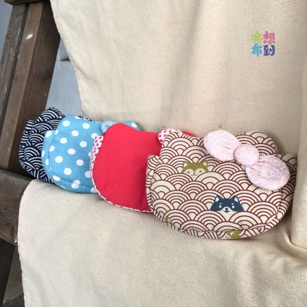 【亦想布到】手缝Kitty造型零钱包 - 零钱包 - 棉 