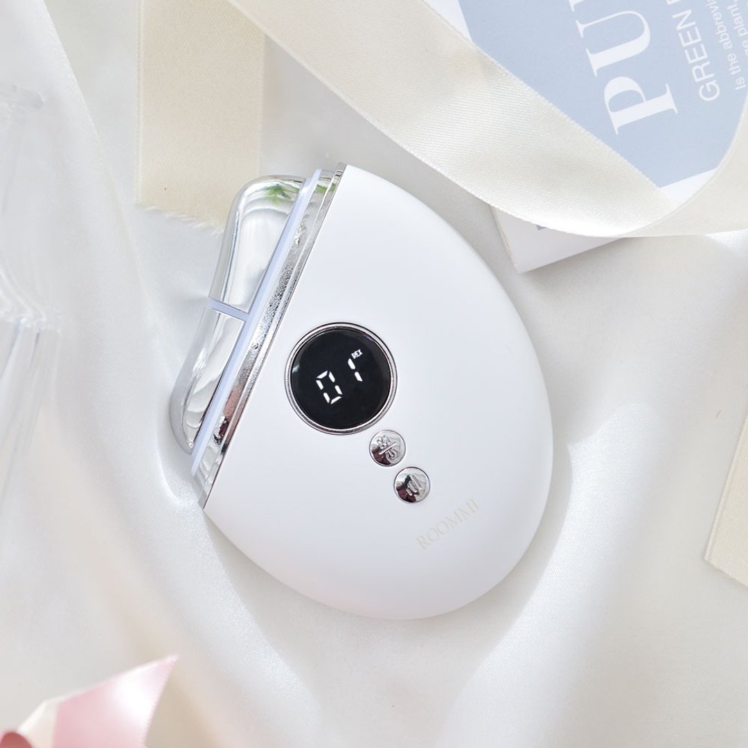 ROOMMI Miracle 微电流紧致美容仪 - 脸部按摩/清洁工具 - 塑料 白色