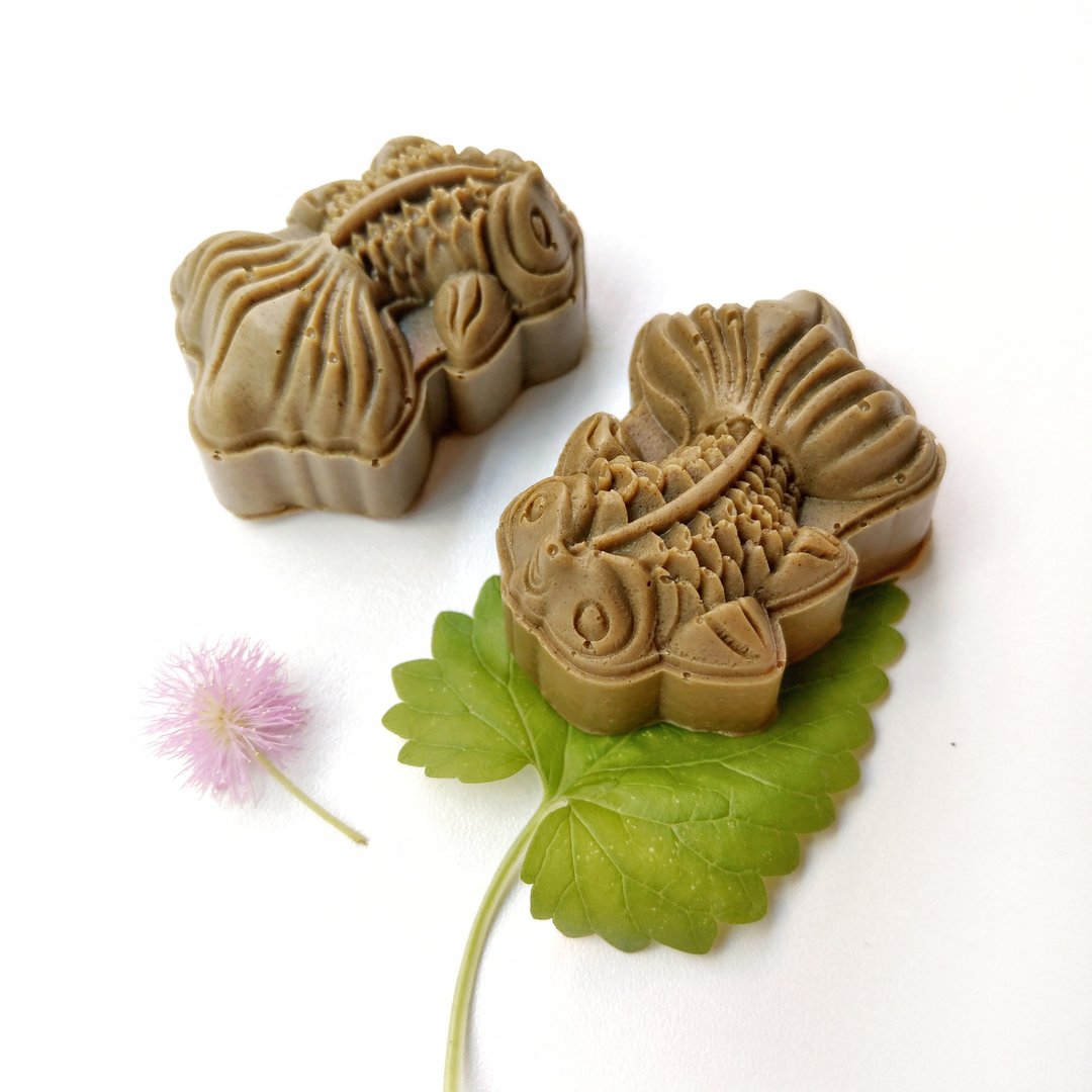 福鱼造型艾草檀香手工皂 净身除秽 平安 交换礼物 圣诞节 伴手礼 - 肥皂/手工皂 - 植物．花 