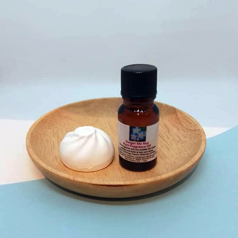 造型扩香石配香薰油(勿忘我花) - 香薰/精油/线香 - 其他材质 紫色