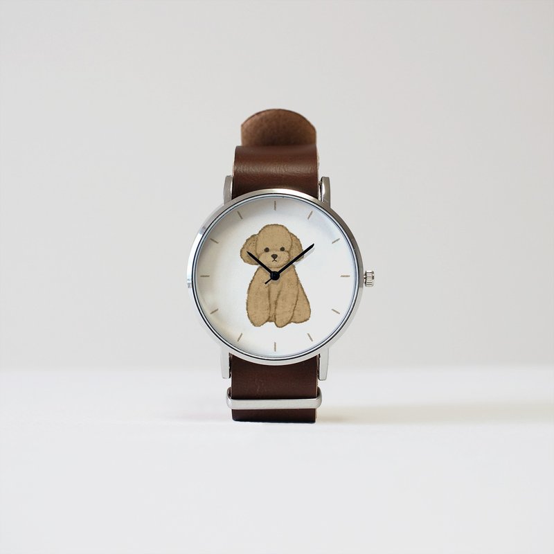 玩具贵宾犬【棕】2只手表 - 女表 - 其他材质 咖啡色