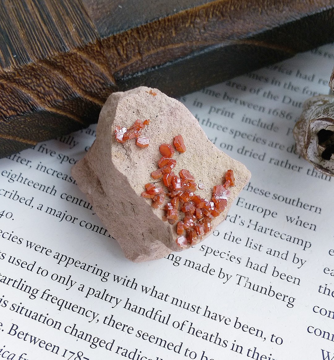 Vanadinite 摩洛哥产地 钒铅矿 天然矿石 原矿 - 摆饰 - 其他材质 