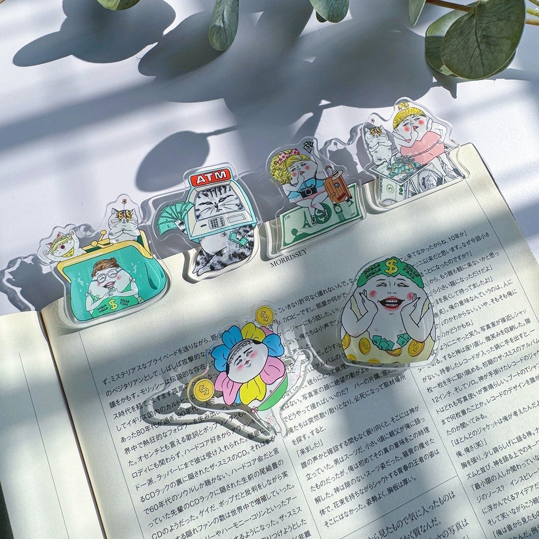 钱钱都给我 压克力夹子 6款 - 文件夹/资料夹 - 压克力 蓝色