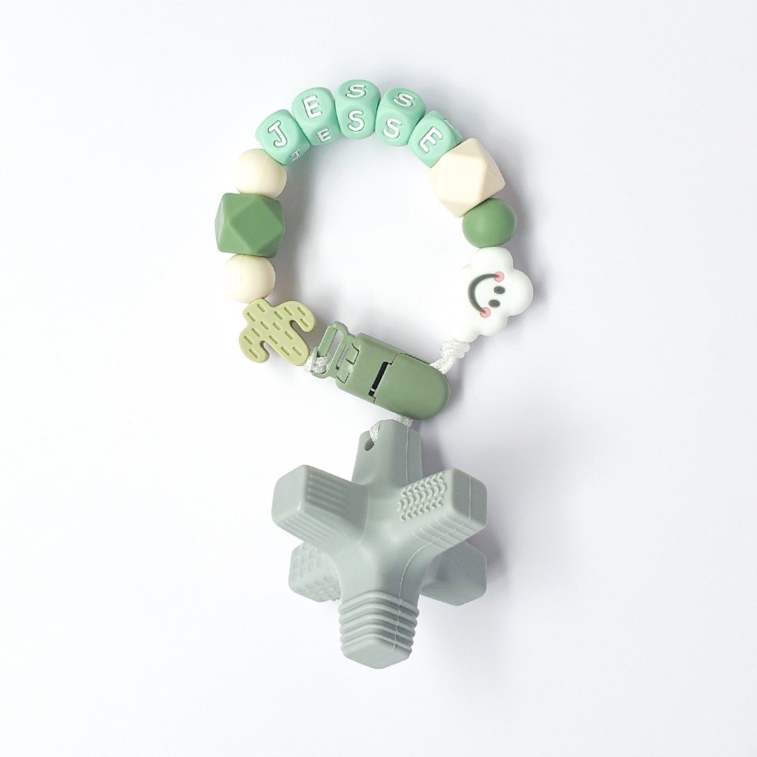 定制化 JESSE 云朵 仙人掌 消波块固齿器 - 玩具/玩偶 - 其他材质 绿色