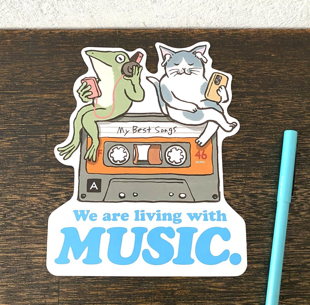 变形明信片 LOVE MUSIC - 卡片/明信片 - 纸 蓝色