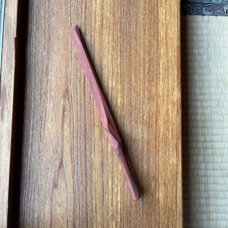 我制杖　刀形魔杖　三梨梨　指挥棒　手工魔杖　手工法杖 - 摆饰 - 木头 红色