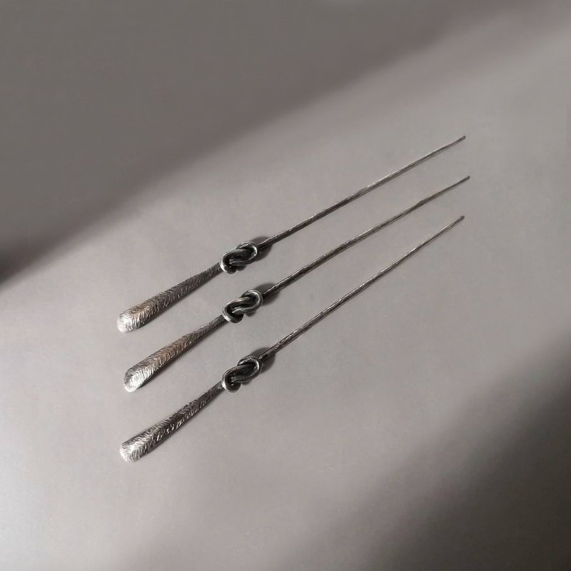 8 字银茶针 - 茶具/茶杯 - 纯银 银色