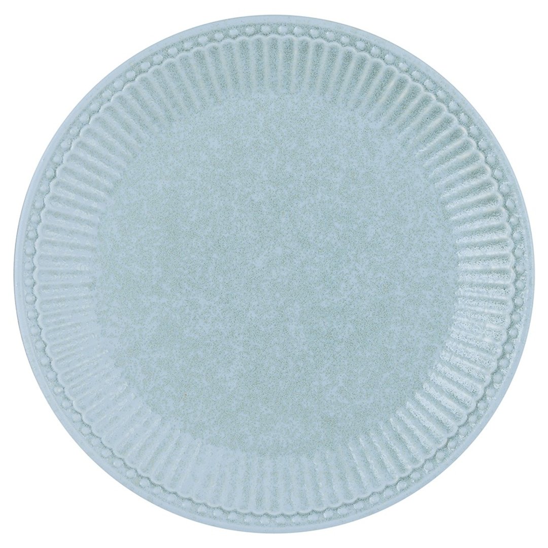 【新品】丹麦GreenGate Alice ice blue 餐盘23cm - 盘子/餐盘/盘架 - 陶 蓝色
