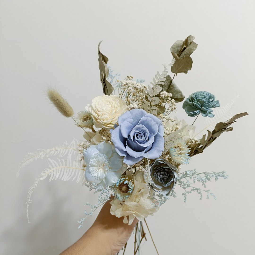 永生玫瑰花束 结婚求婚告白捧花外拍周年教师节生日交换礼物七夕 - 植栽/盆栽 - 植物．花 粉红色
