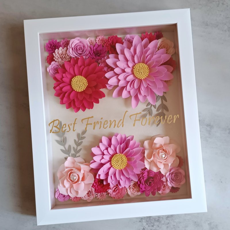 Best Friend Forever 粉红系列花礼 - 摆饰 - 纸 粉红色