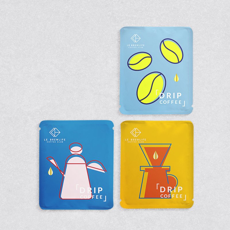 乐步职人新鲜烘焙30入滤挂咖啡|Le Brewlife咖啡盒 - 咖啡 - 新鲜食材 白色