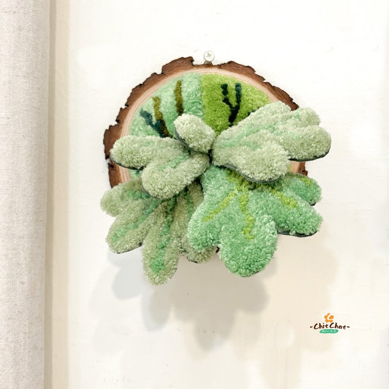 定制化商品迷你鹿角蕨 - 摆饰 - 棉．麻 绿色