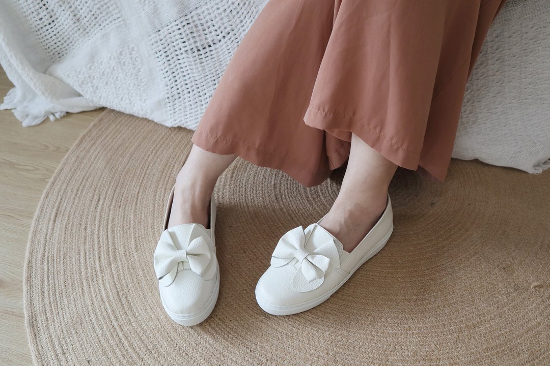 【纯粹蝶影】厚底休闲鞋_白_小白鞋 - 女款休闲鞋 - 真皮 白色