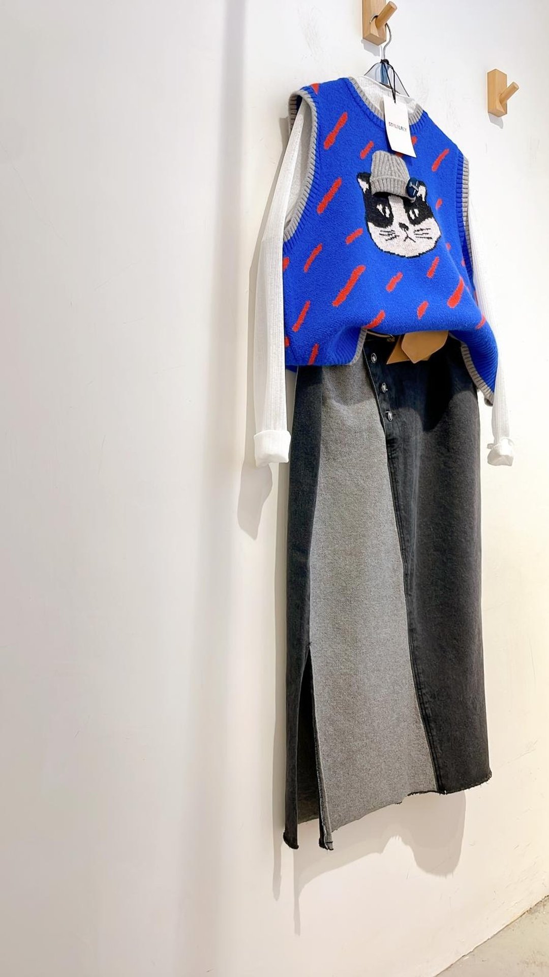 2025fw 针织背心top - 女装背心 - 其他材质 蓝色