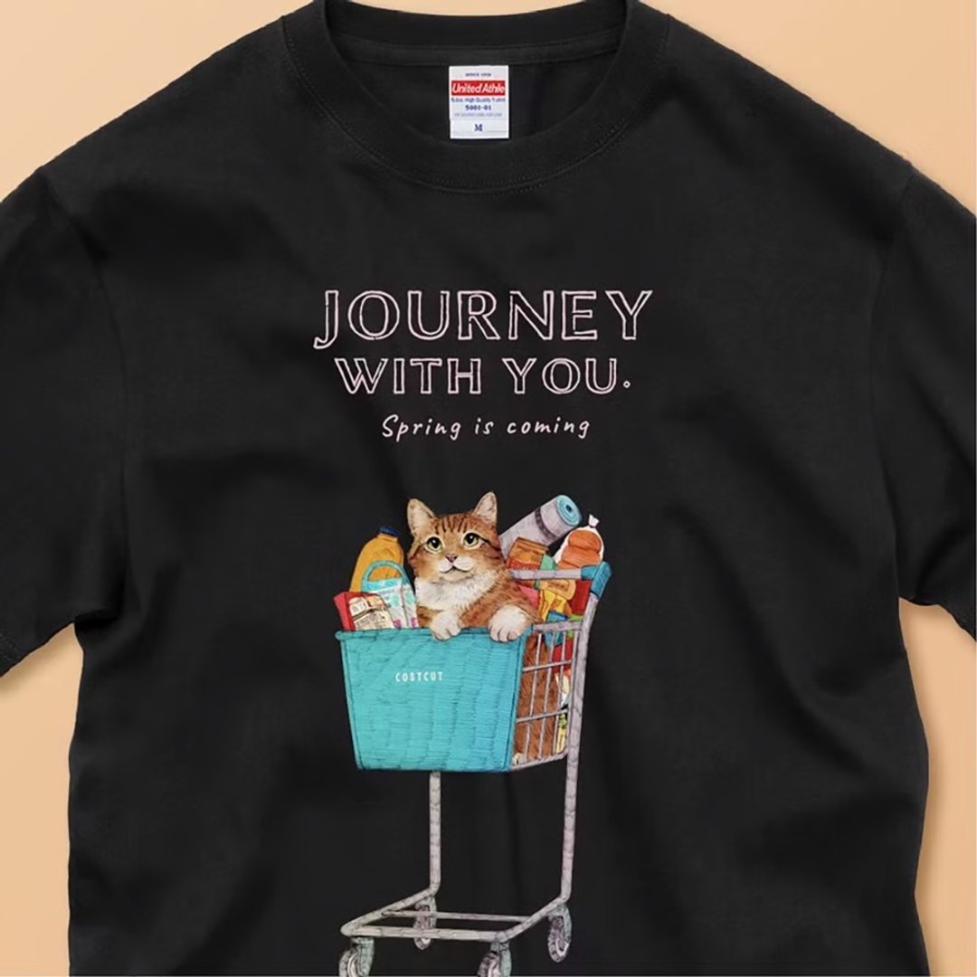 Journey with you_Spring is coming./纯棉T恤 - 女装 T 恤 - 棉 白色