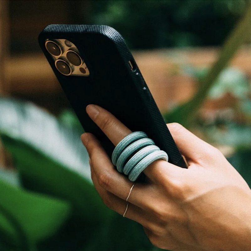 编织手腕挂绳 - 薄荷绿 - 手机配件 - 尼龙 绿色